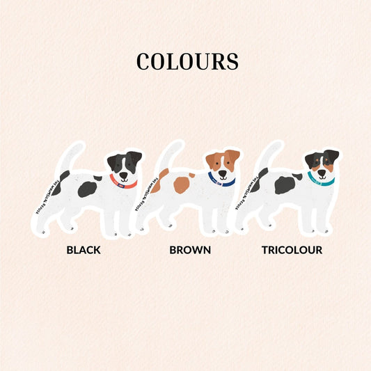 Jack Russell Terrier Vinyl Sticker, 3 Colours