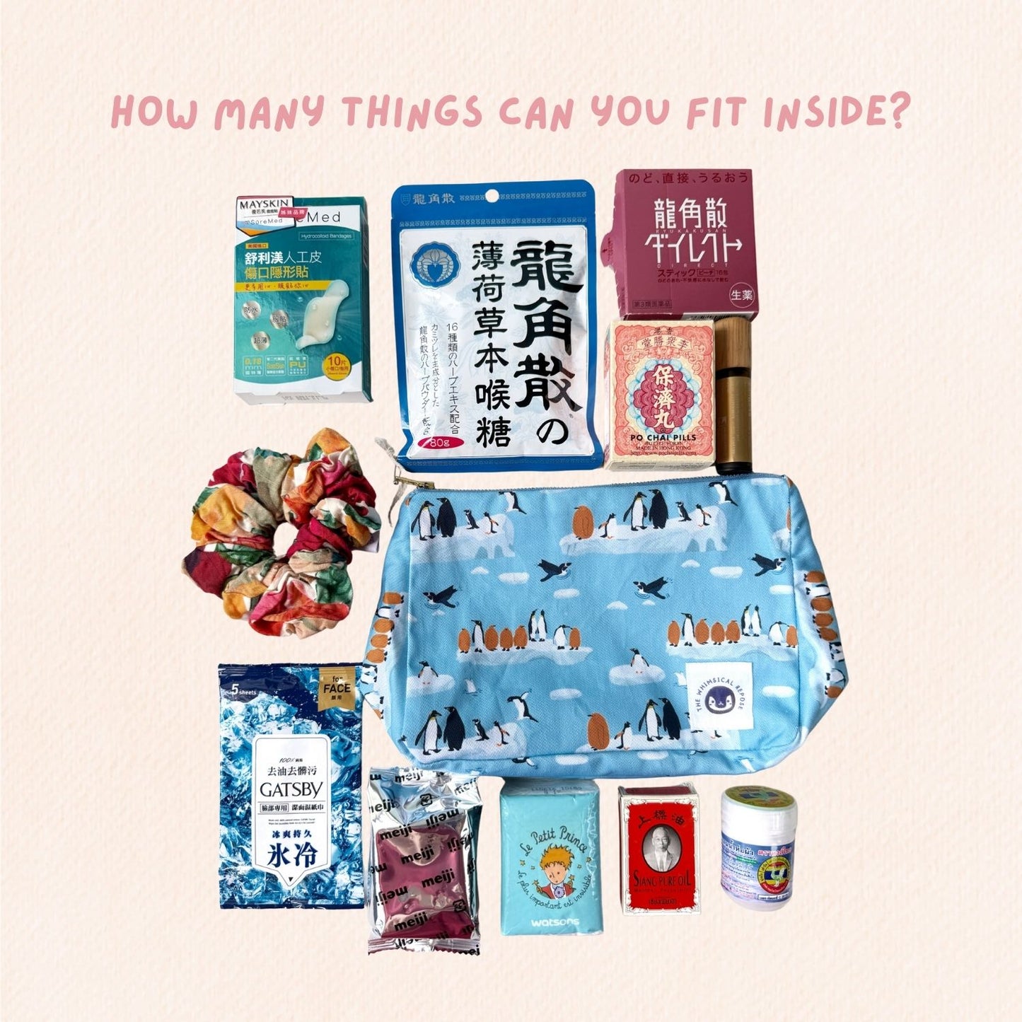 Penguins on Ice Zipper Pouch