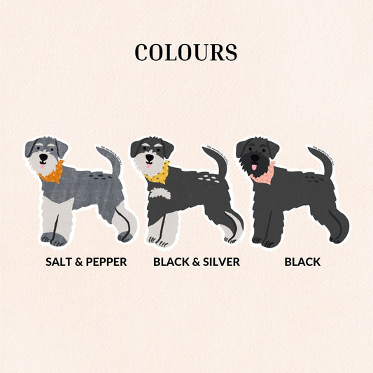 Schnauzer Vinyl Sticker