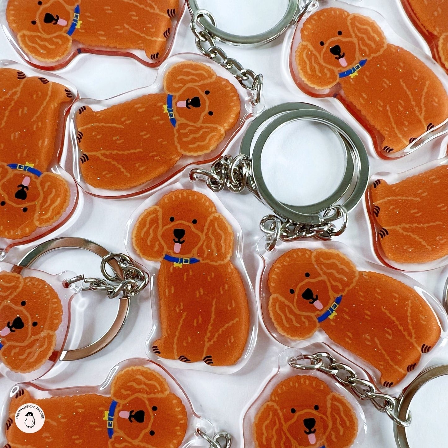 Toy Poodle Acrylic Keychain