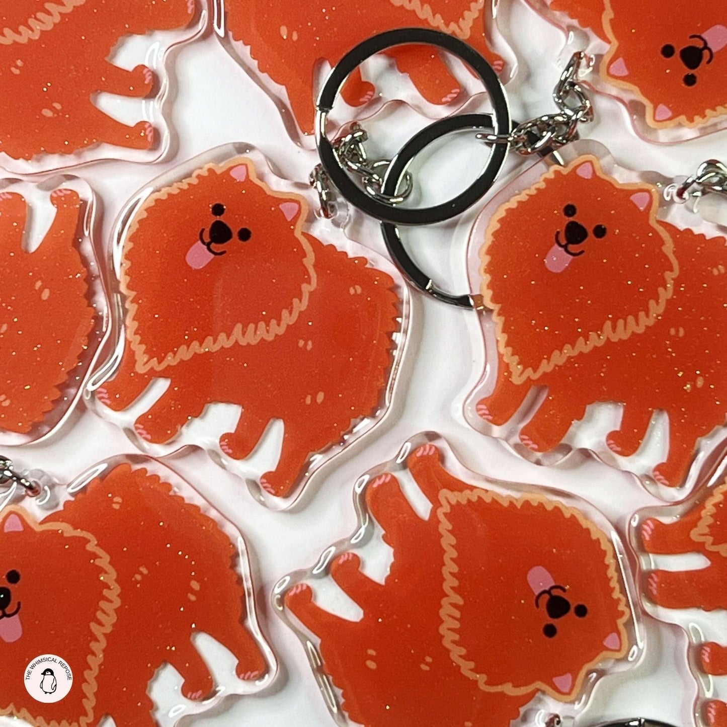 Pomeranian Keychain