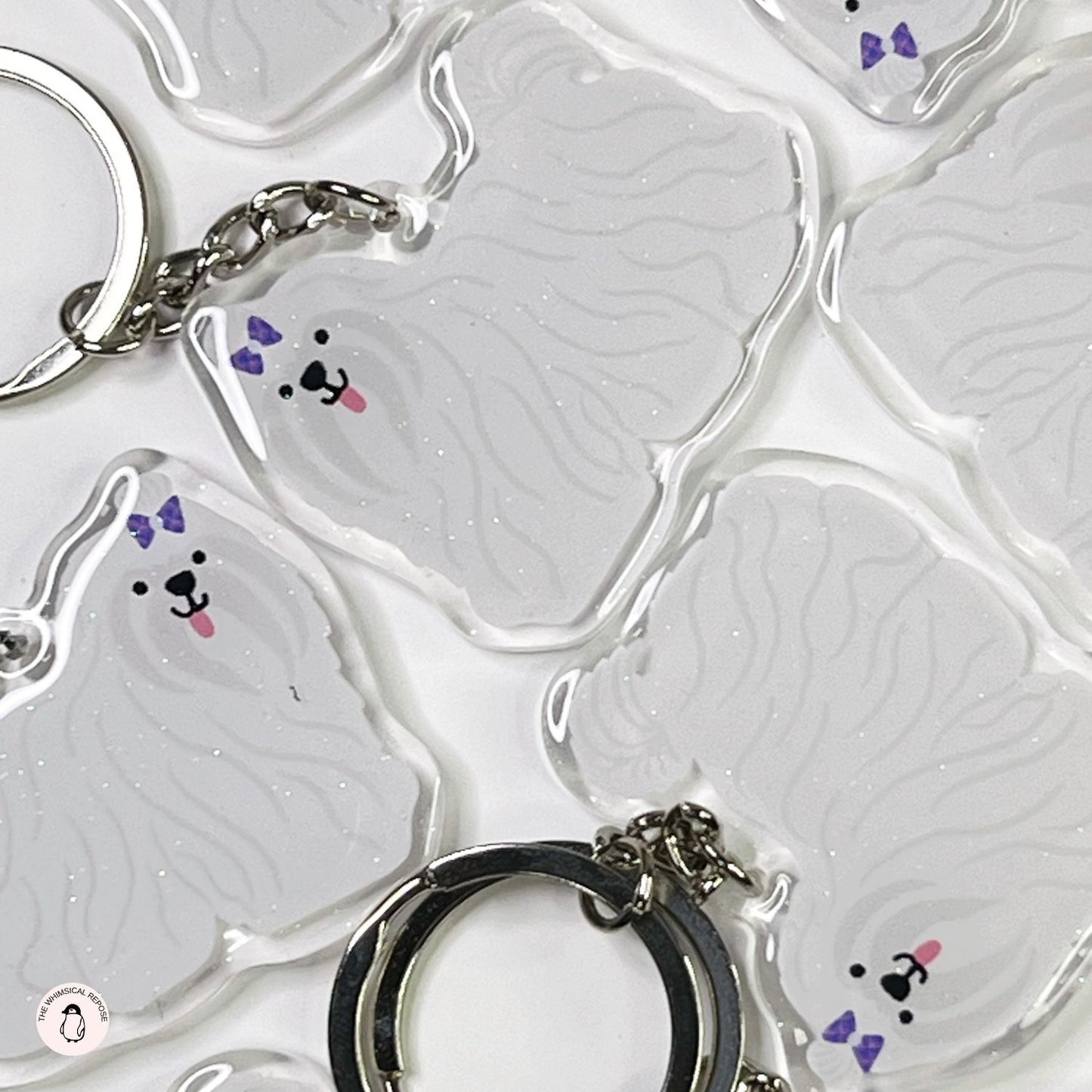 Maltese Acrylic Keychain