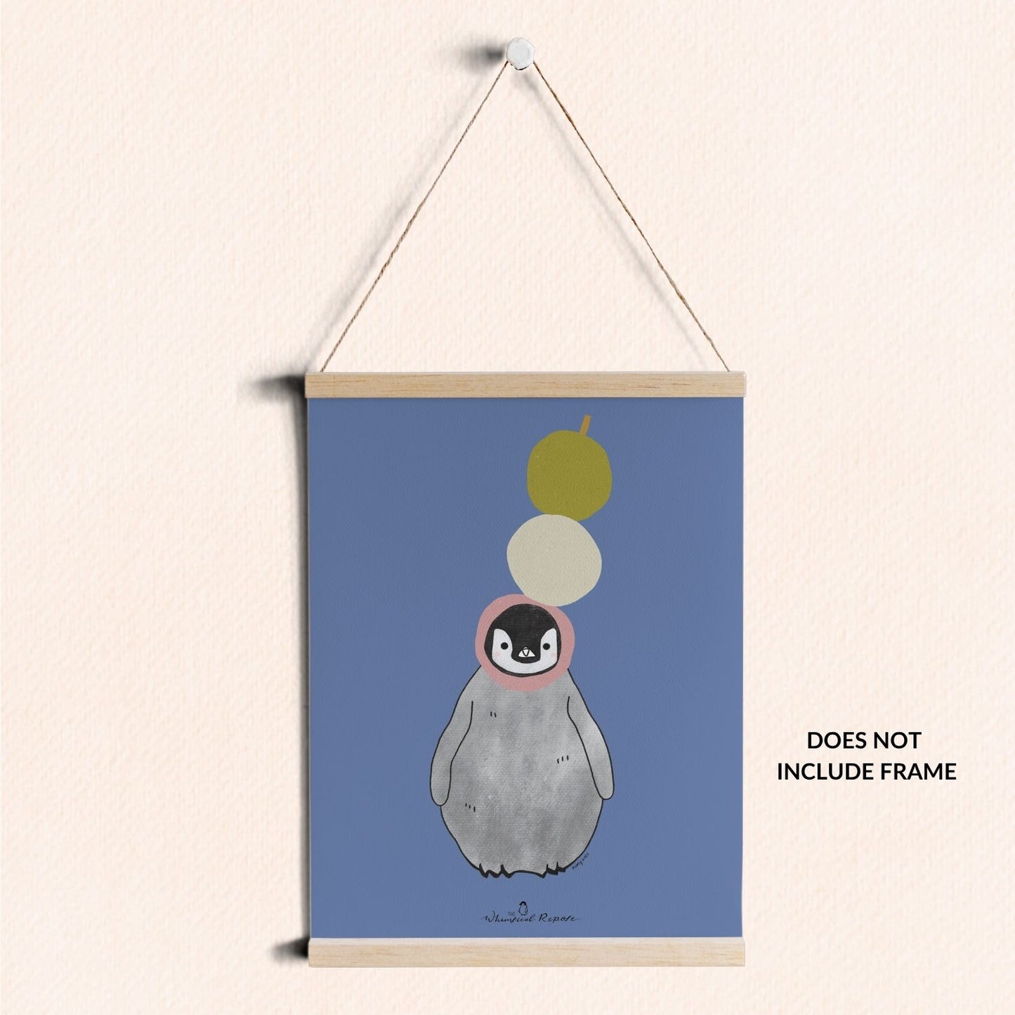 Pudding the Penguin Dango Art Print