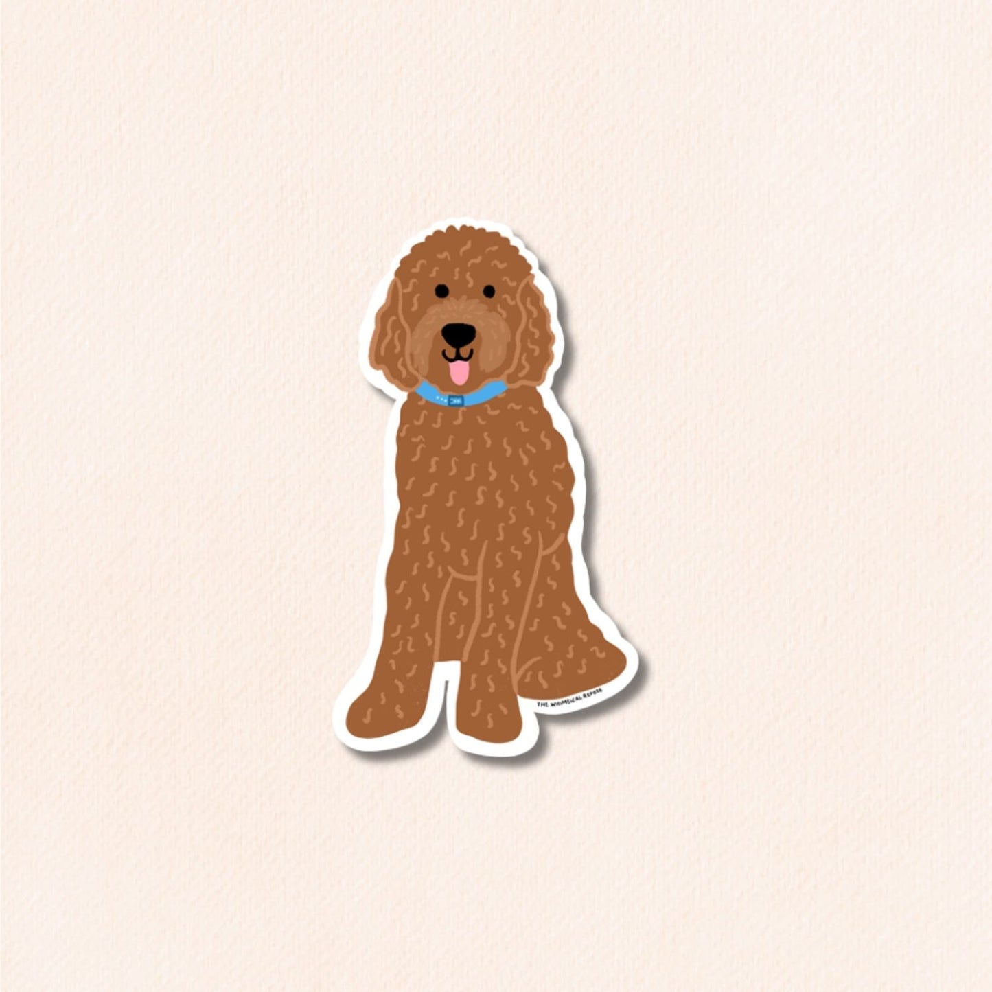 Goldendoodle Vinyl Sticker, 4 Colours