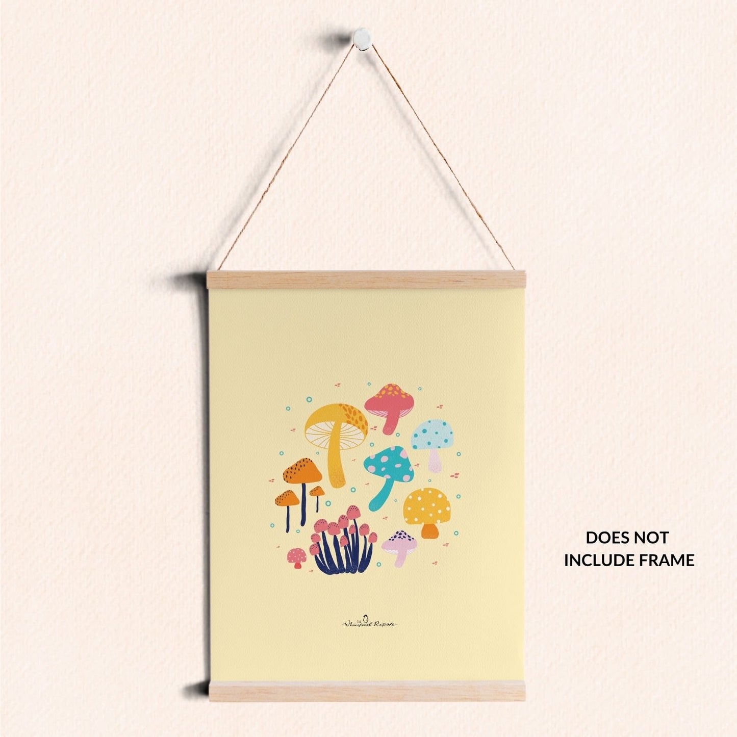 Yellow Mushrooms Art Print