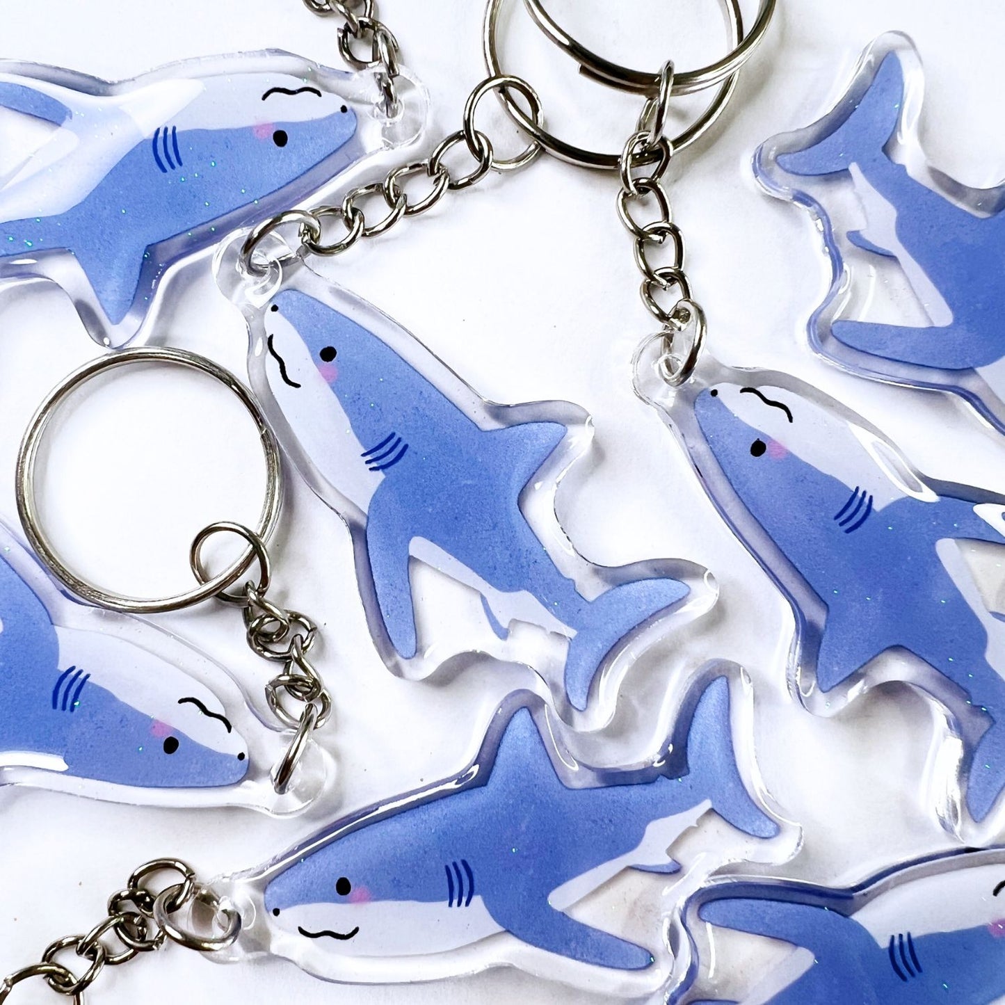 Great White Shark Acrylic Keychain