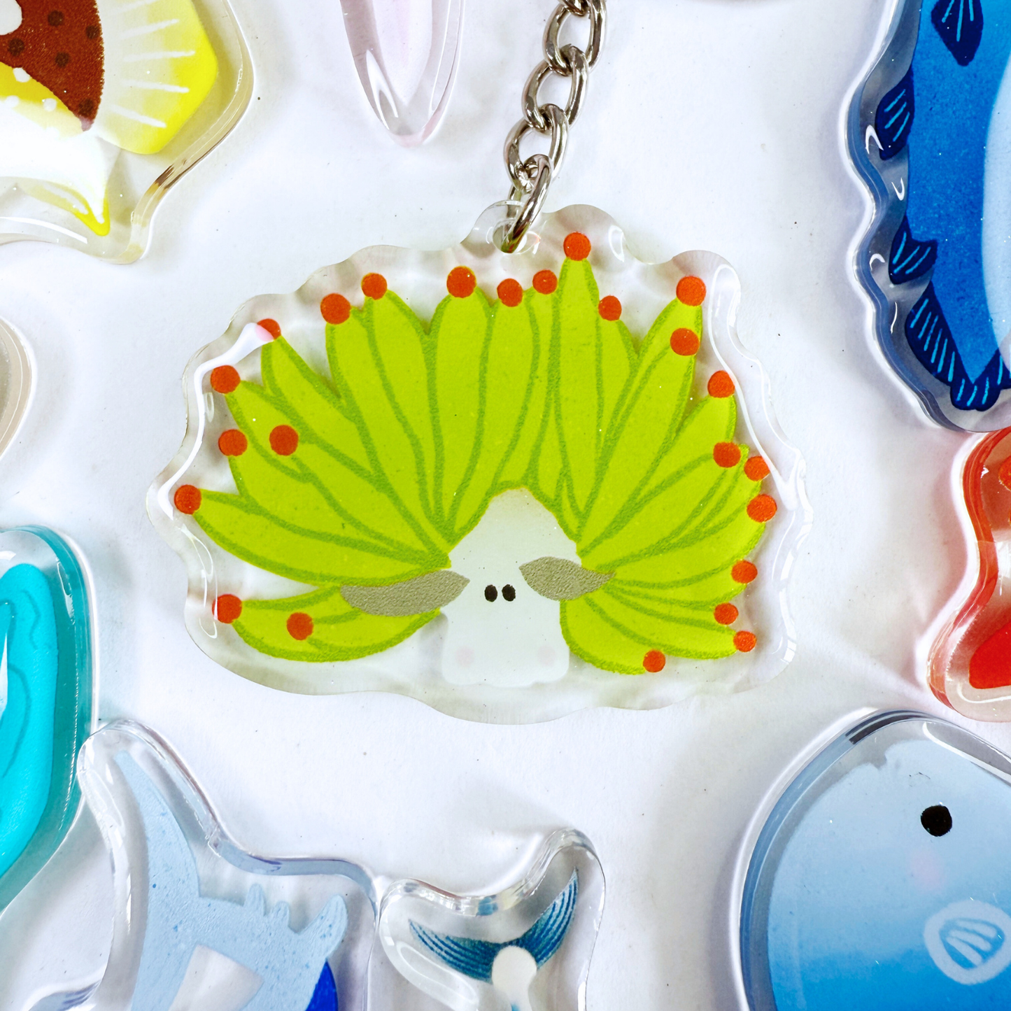 Leaf Sheep Acrylic Keychain