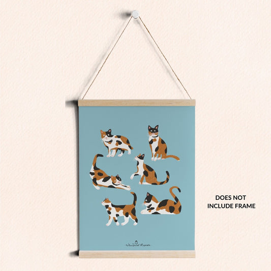 Calico Cat Art Print