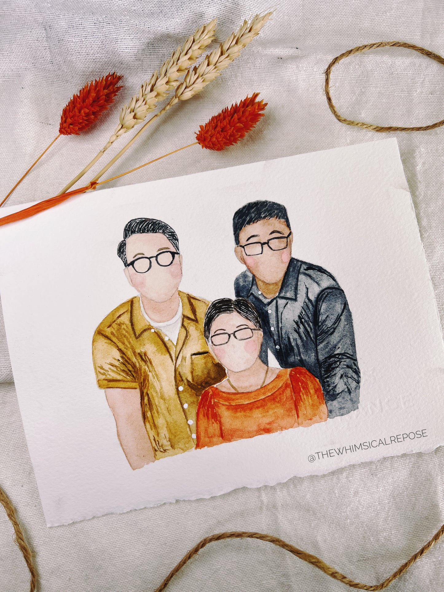 Custom Watercolour Mini Portrait