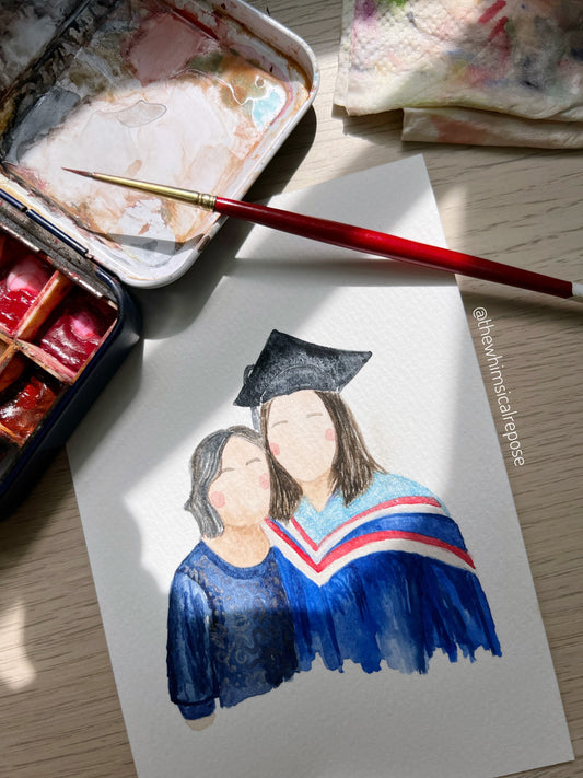 Custom Watercolour Mini Portrait