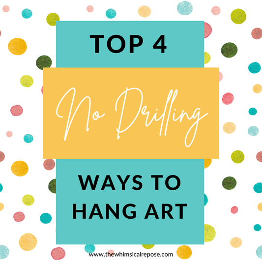 4 Ways to Hang Art (No Drilling!)