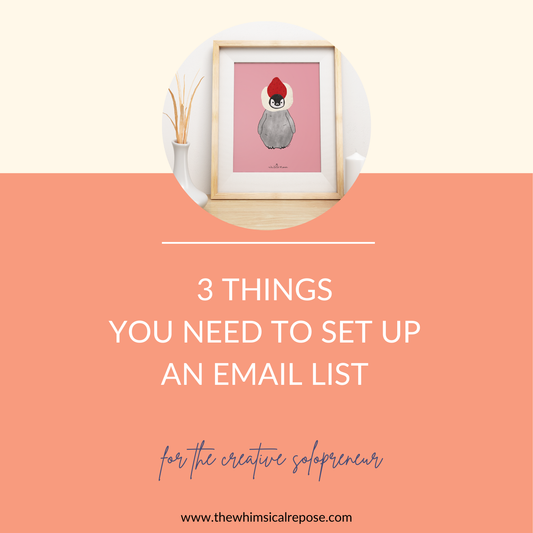 3 Things You Need to Set Up An Email List