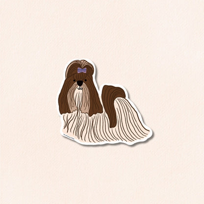 Shih Tzu Vinyl Sticker