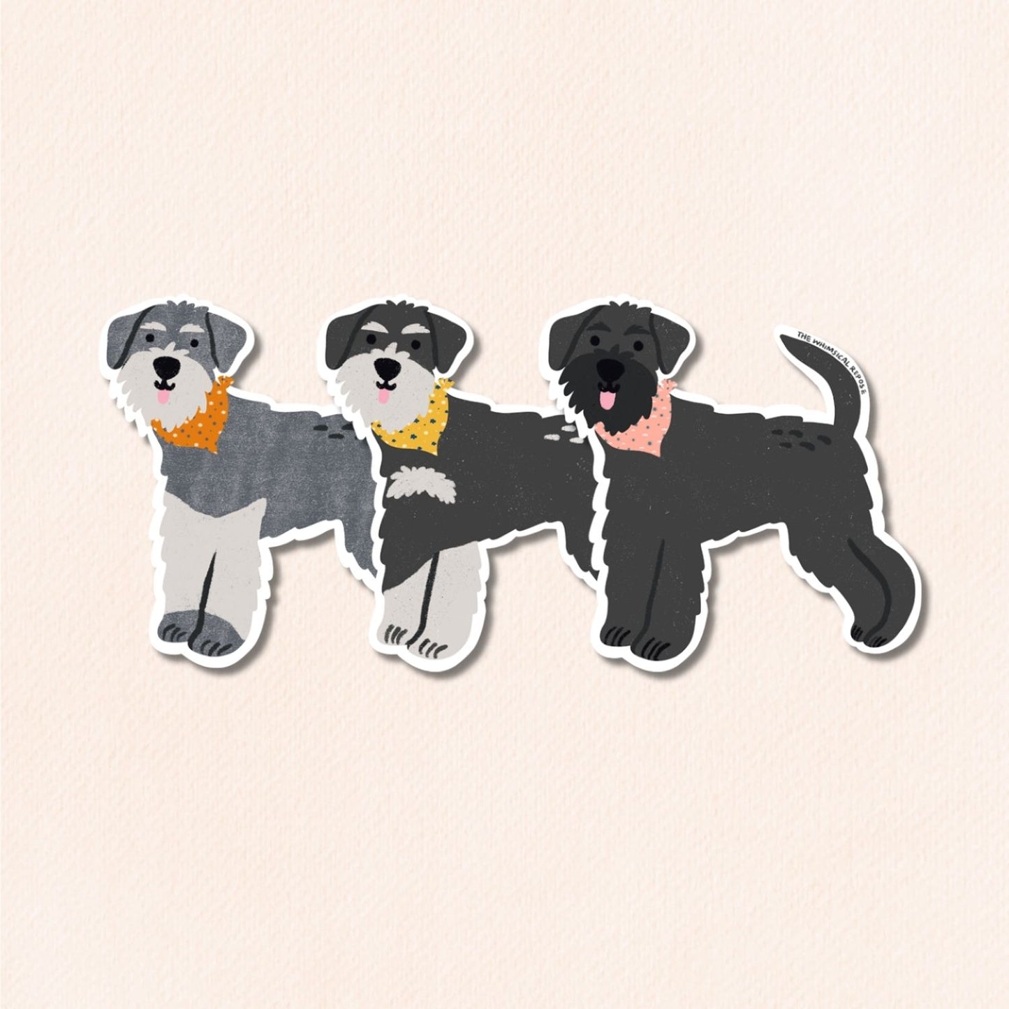 Schnauzer Vinyl Sticker