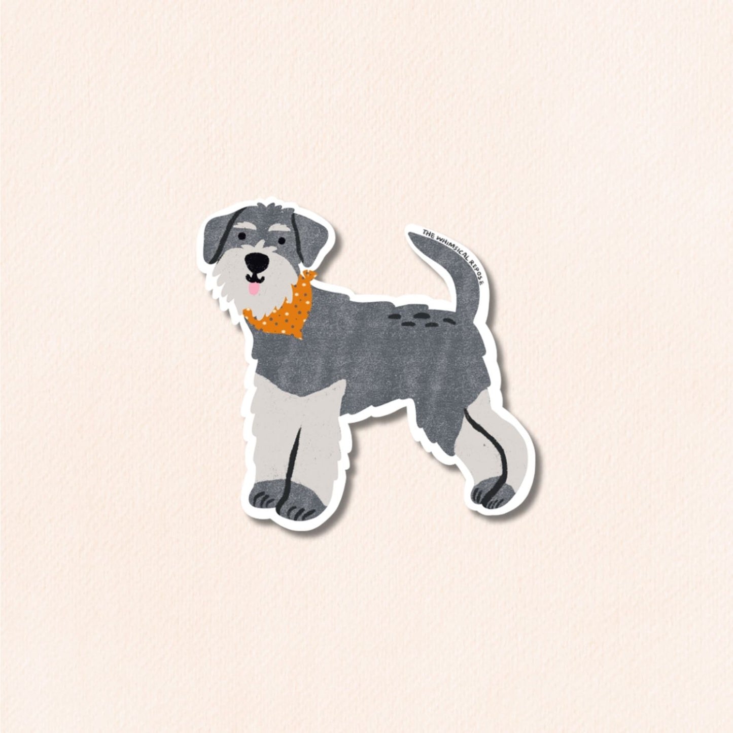 Schnauzer Vinyl Sticker