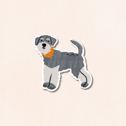 Schnauzer Vinyl Sticker