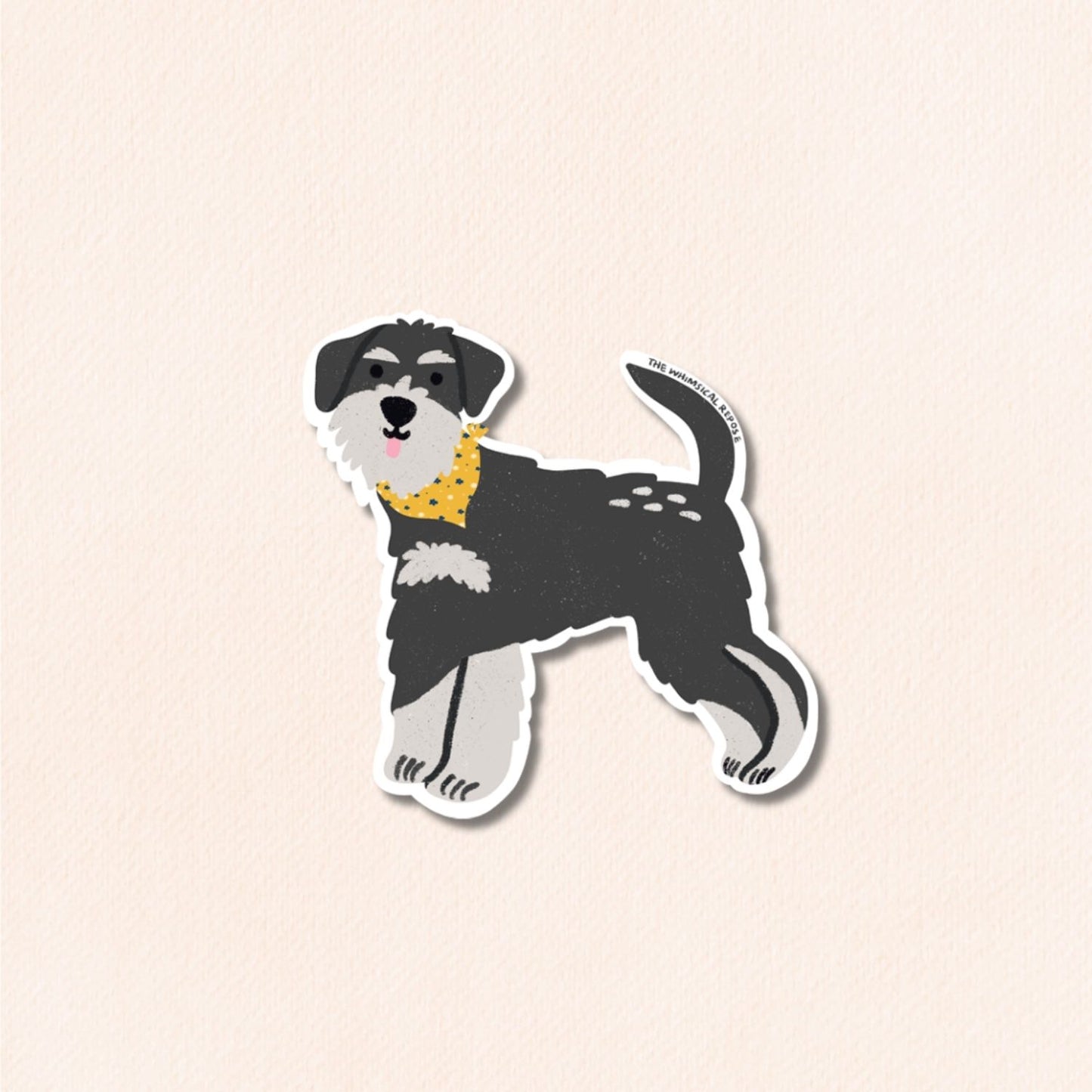 Schnauzer Vinyl Sticker