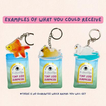 Tiny Zoo Surprise Blind Bag Keychain