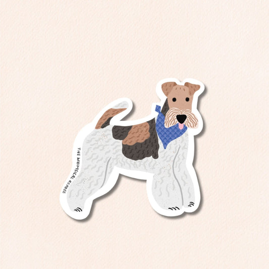 Wire Fox Terrier Vinyl Sticker