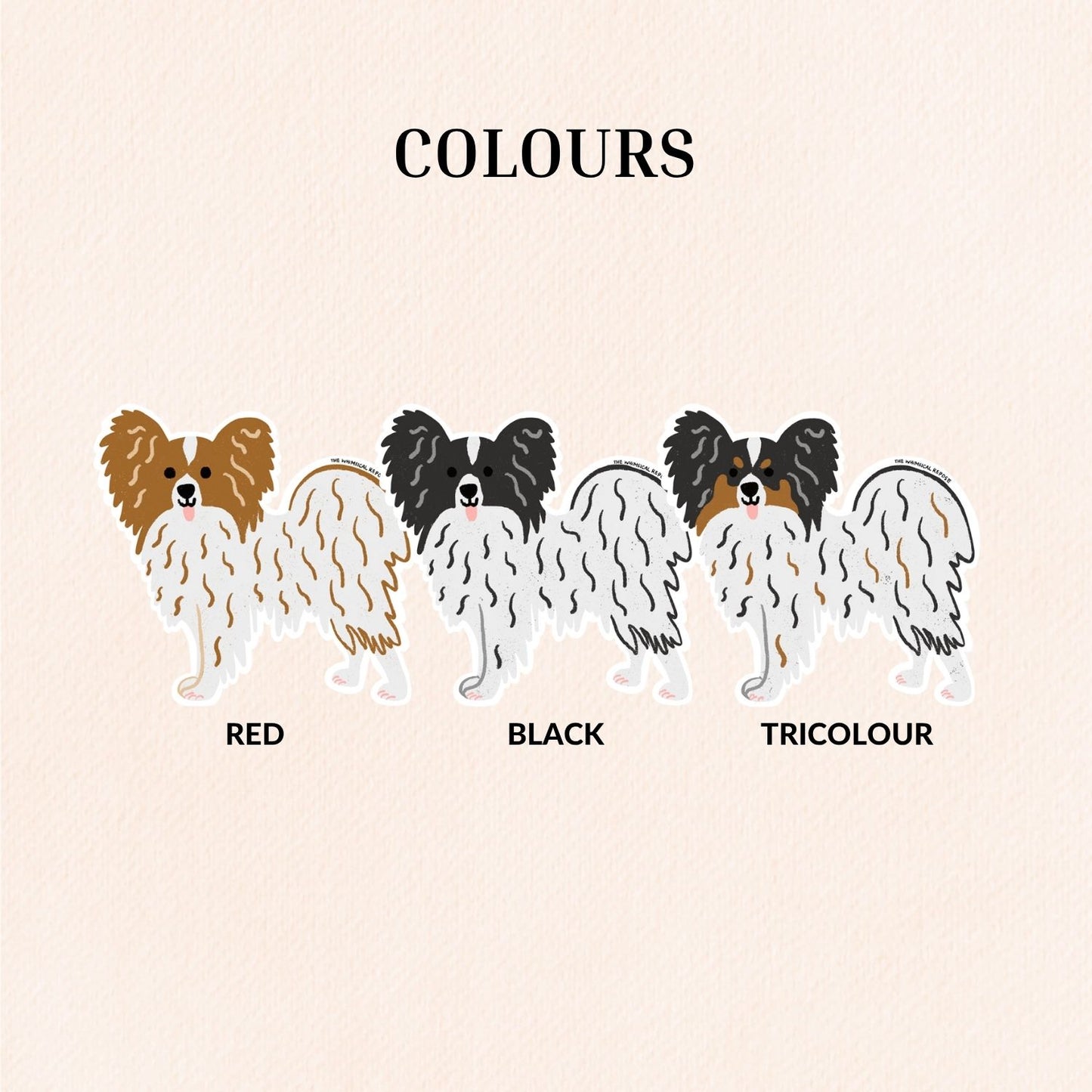 Papillon Vinyl Sticker, 3 Colours