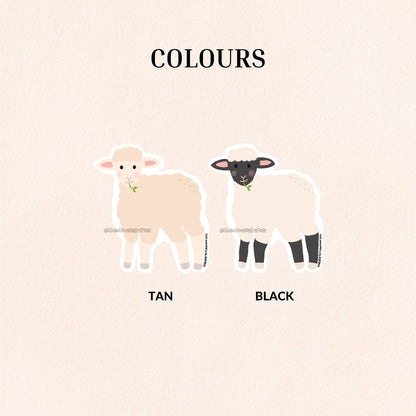 Sheep Vinyl Sticker (2 Colours)