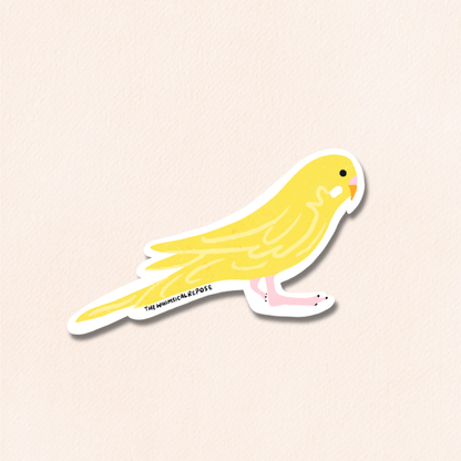 Budgies Vinyl Sticker, 6 Colours
