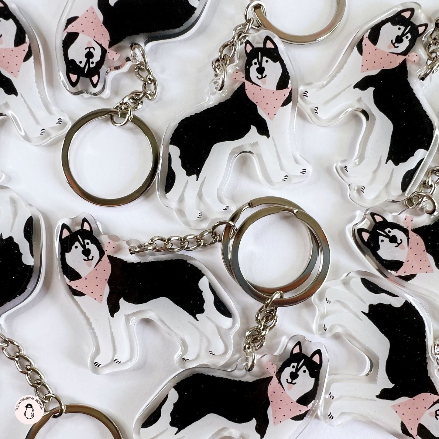 Siberian Husky Acrylic Keychain