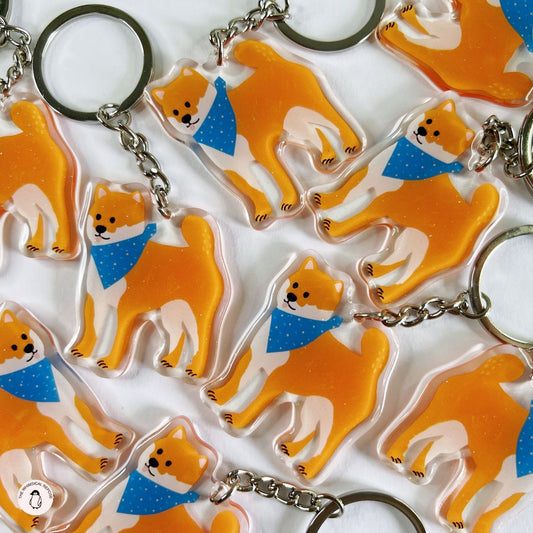 Shiba Inu Acrylic Keychain