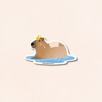 Capybara Vinyl Sticker