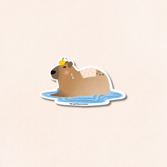 Capybara Vinyl Sticker