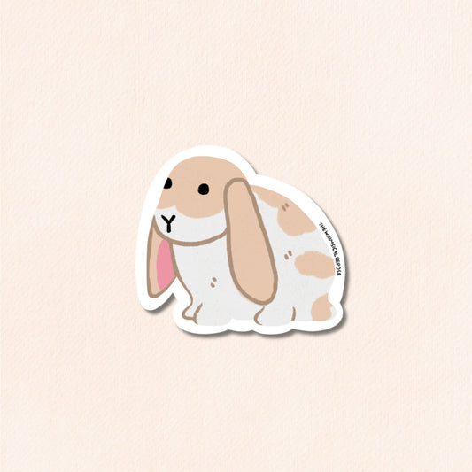 English Lop Rabbit Vinyl Sticker, 4 Colours