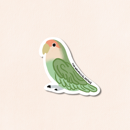 Lovebird Vinyl Sticker, 9 Colours