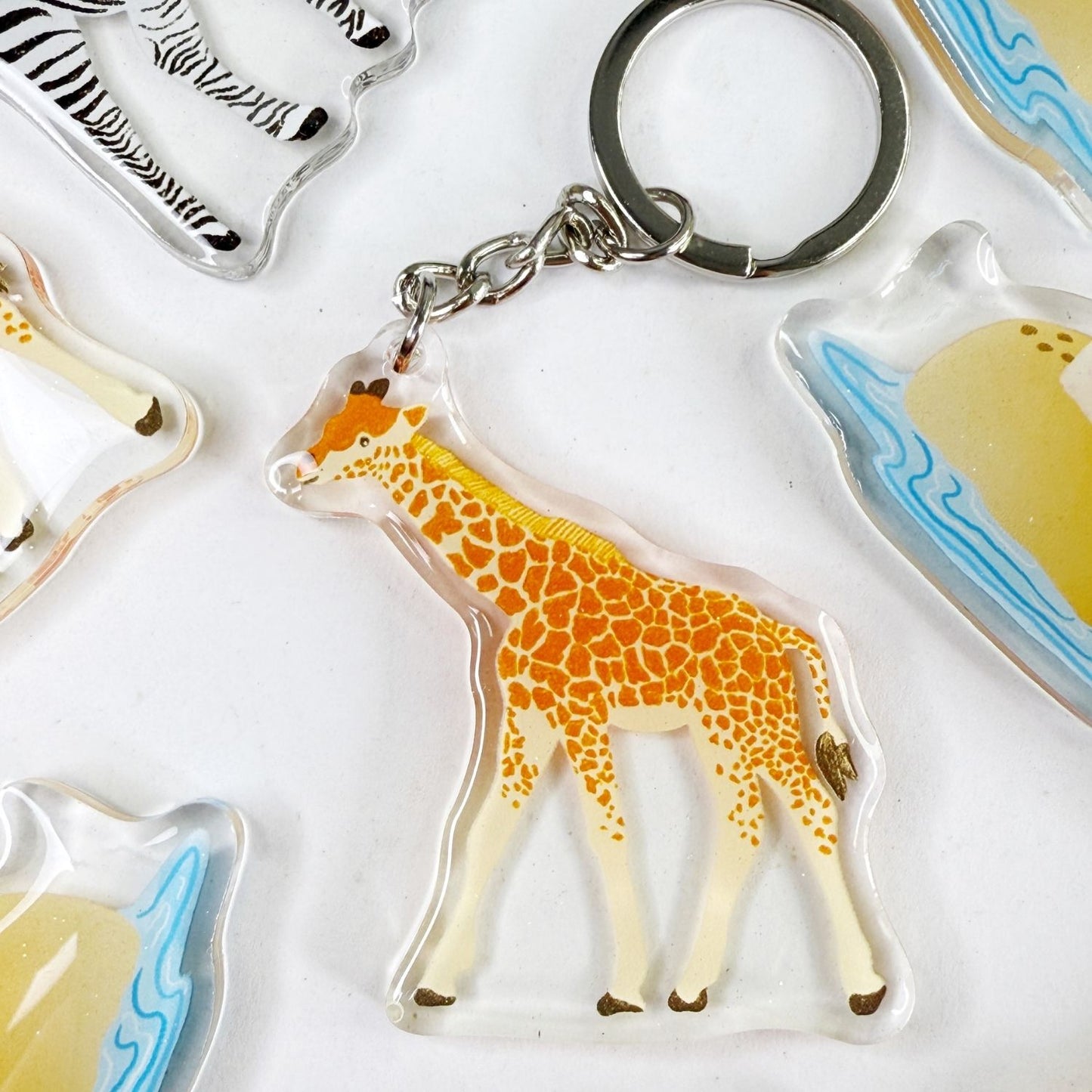Giraffe Acrylic Keychain