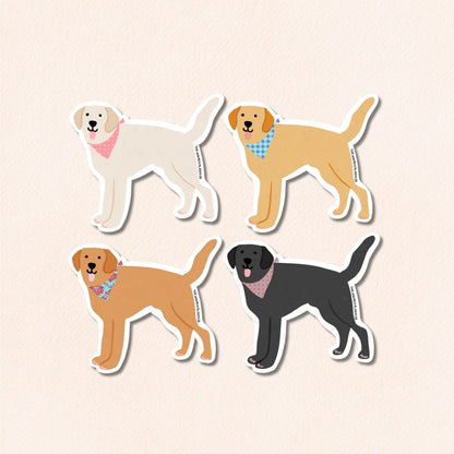 Labrador Retriever Sticker, 4 Colours