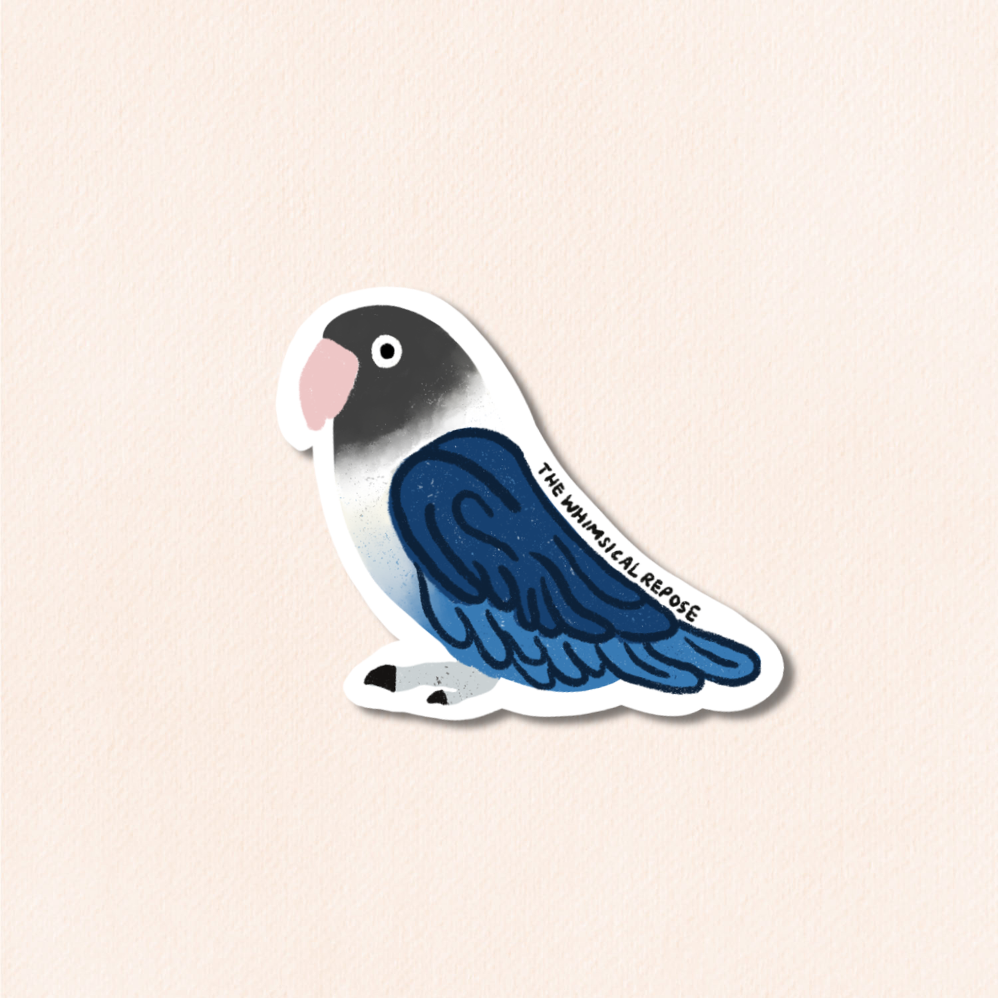 Lovebird Vinyl Sticker, 9 Colours