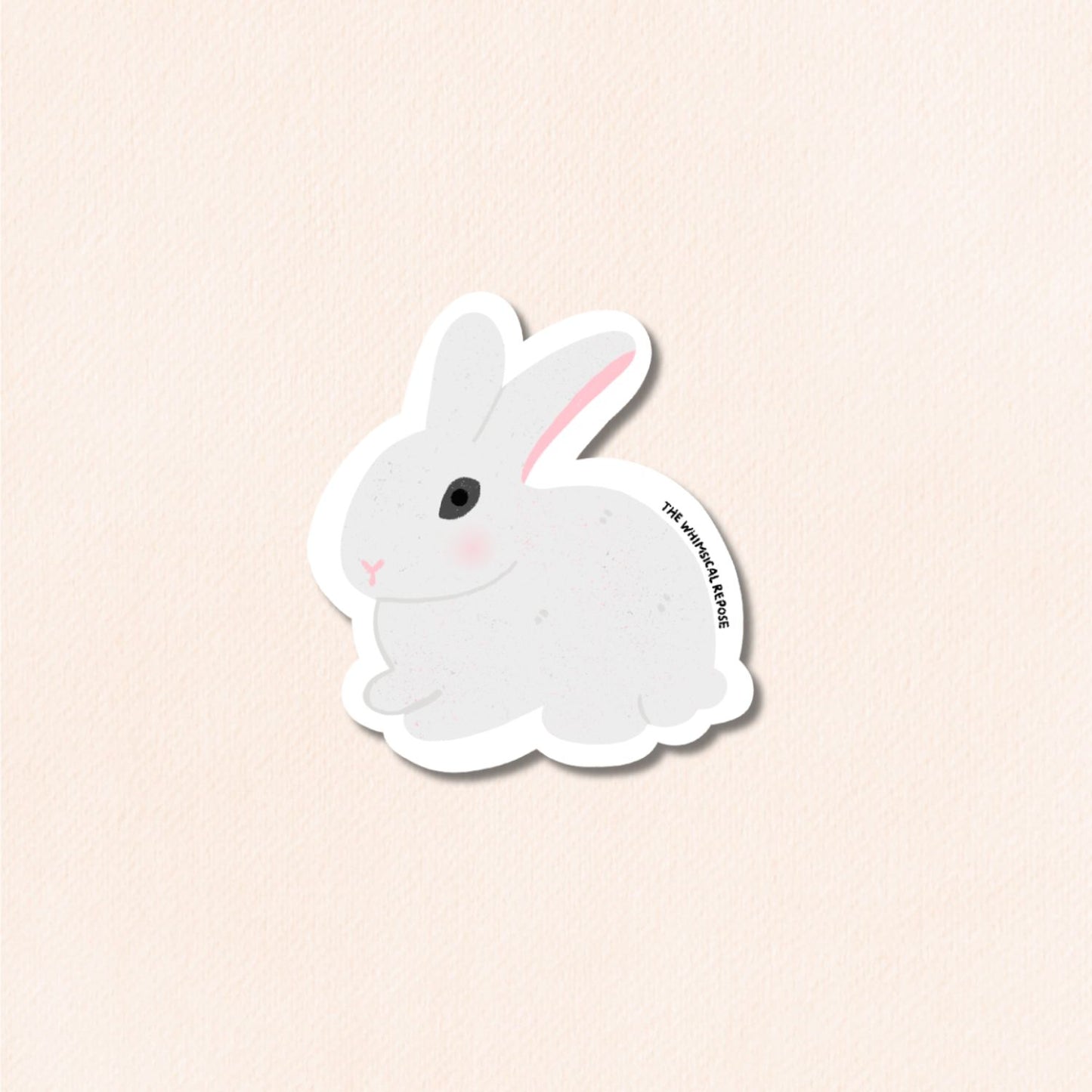 Blanc De Hotot Rabbit Vinyl Sticker