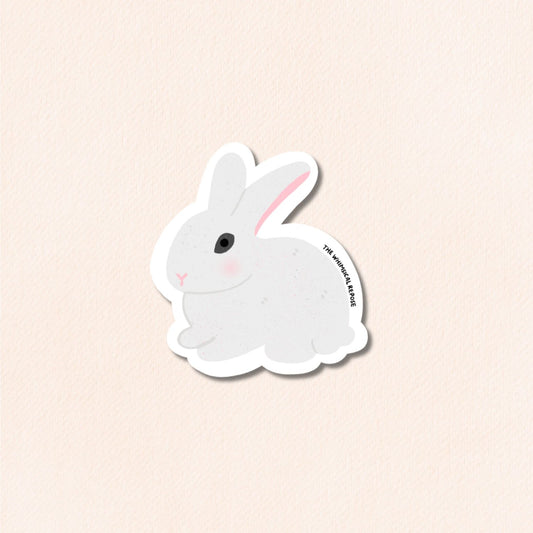 Blanc De Hotot Rabbit Vinyl Sticker
