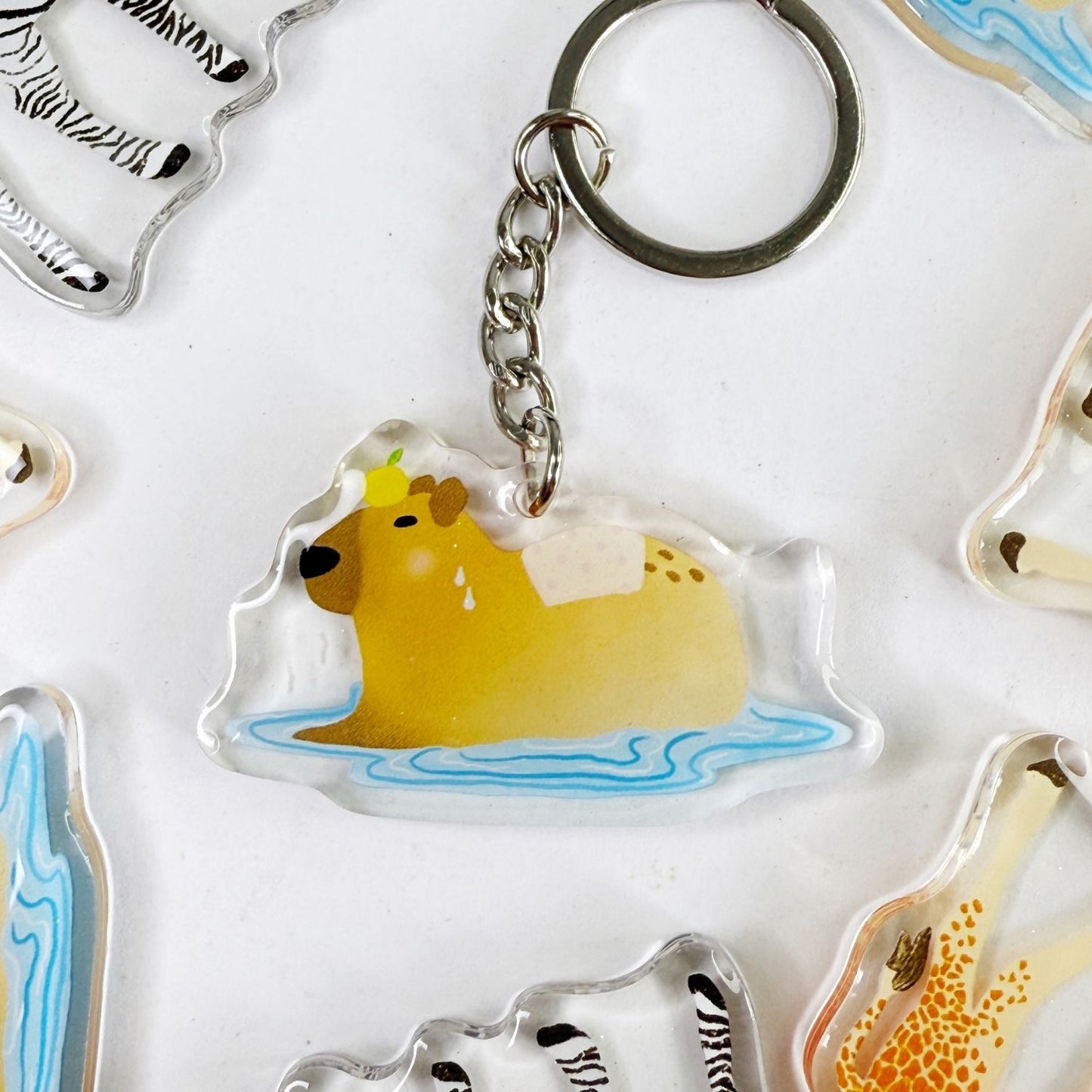 Capybara Acrylic Keychain
