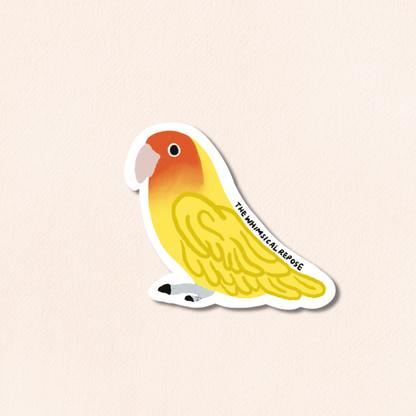 Lovebird Vinyl Sticker, 9 Colours