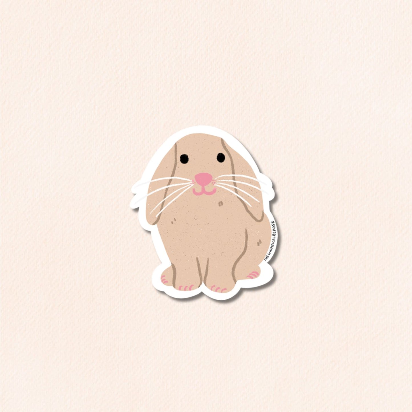 Holland Lop Rabbit Vinyl Sticker, 9 Colours