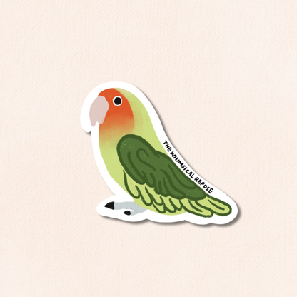 Lovebird Vinyl Sticker, 9 Colours