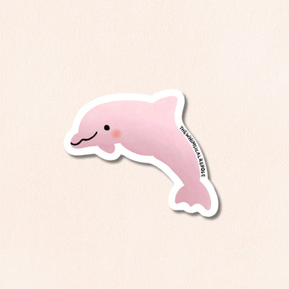 Pink Dolphin Vinyl Sticker