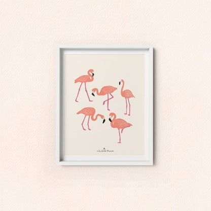 Pink Flamingo Art Print