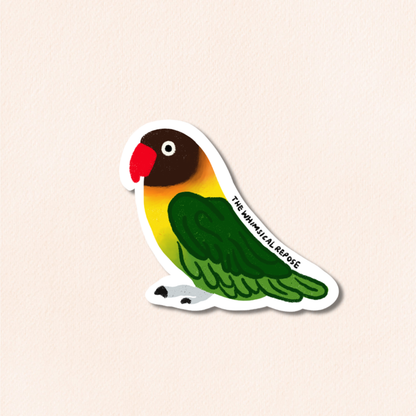 Lovebird Vinyl Sticker, 9 Colours