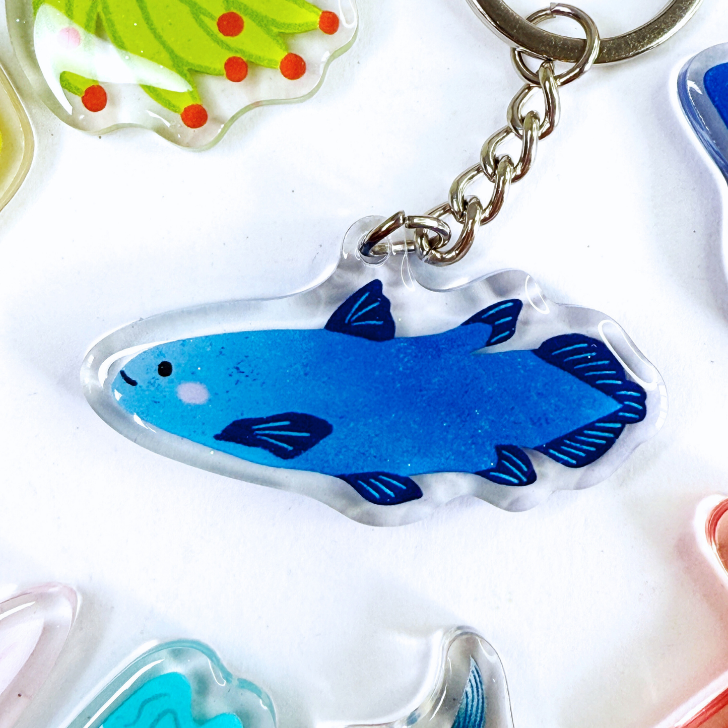 Coelacanth Acrylic Keychain