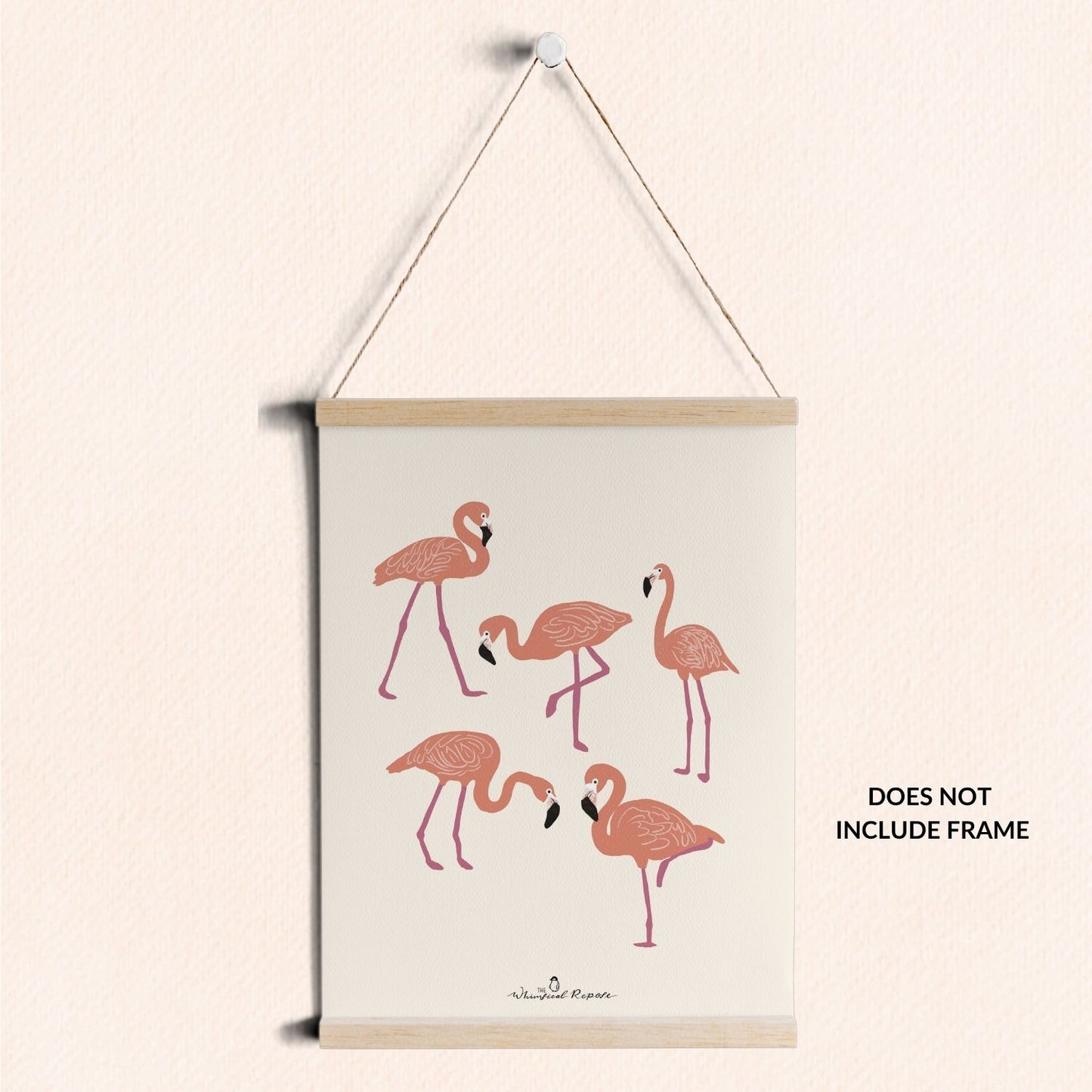 Pink Flamingo Art Print