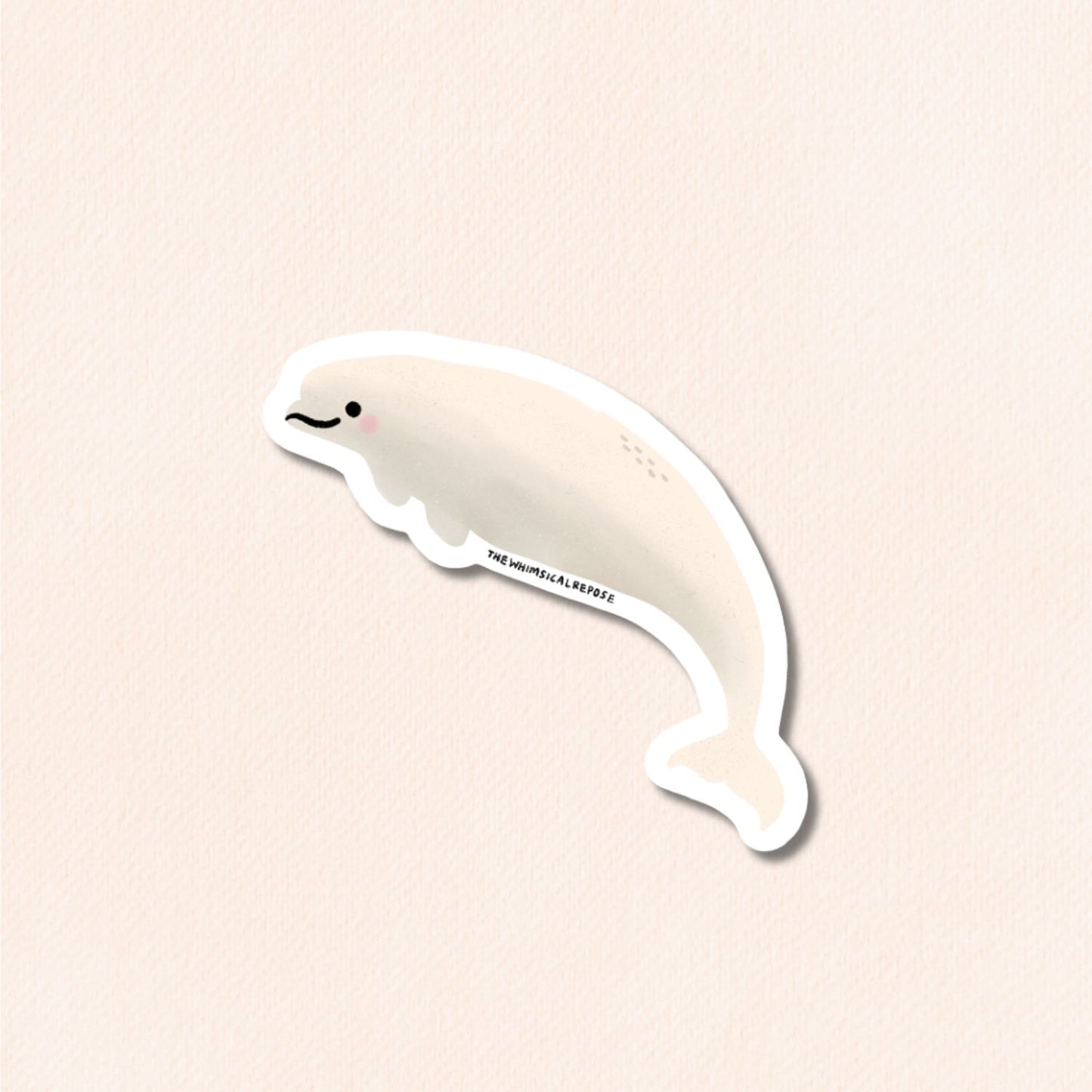 Beluga Whale Vinyl Sticker