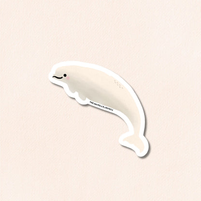 Beluga Whale Vinyl Sticker