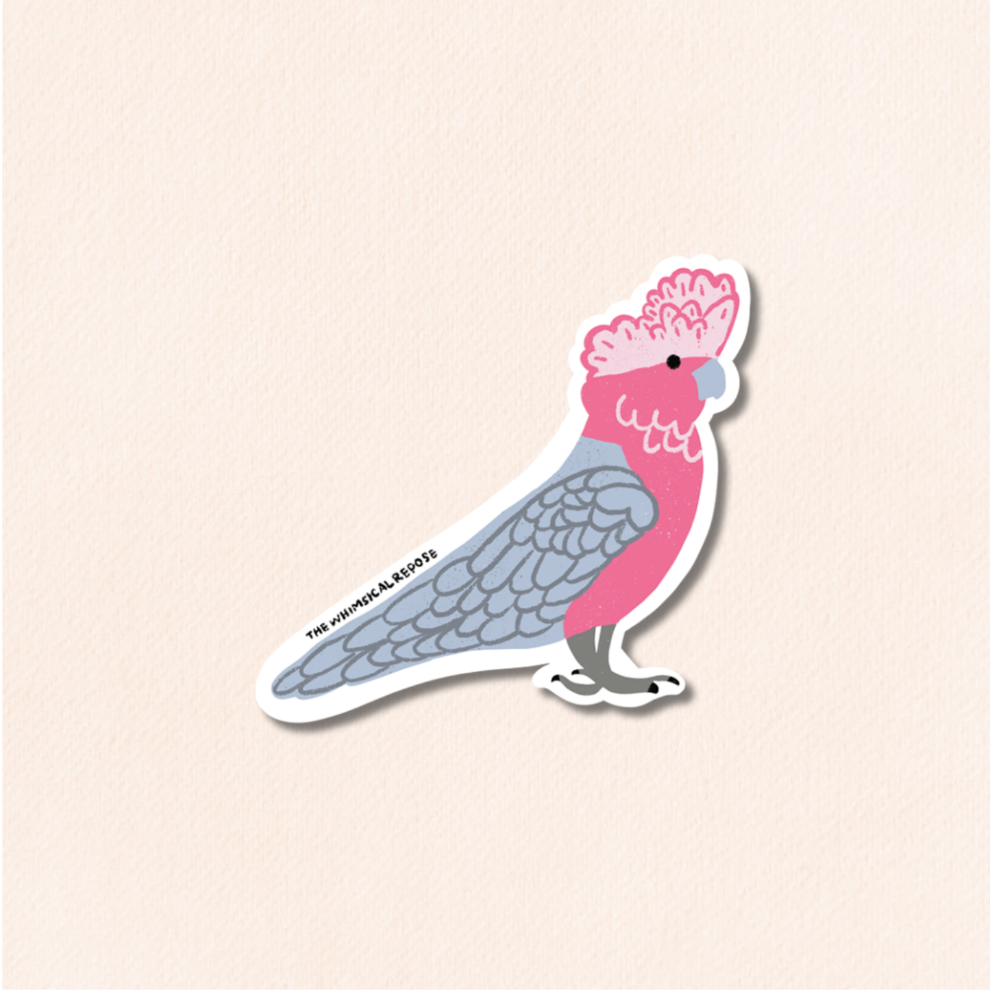 Cockatoo Vinyl Sticker, 7 Colours