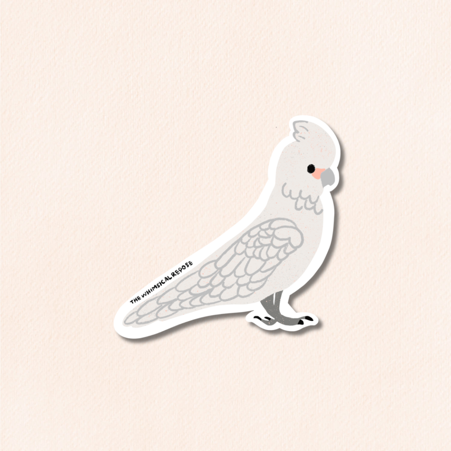 Cockatoo Vinyl Sticker, 7 Colours